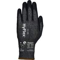 HyFlex&reg; 11-543 Cut Resistant Gloves, Size 6, 13 Gauge, Nitrile Coated, Nylon/Stainless Steel/HPPE/Spandex Shell, ASTM ANSI Level A7/EN 388 Level F Fastek