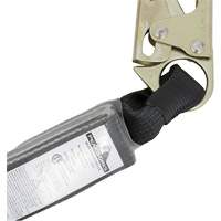 SA-5200-2.5 Shock Absorbing Lanyard, 2.5', Snap Hook Center, Snap Hook Leg Ends, Polyester Fastek
