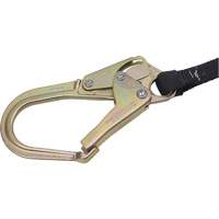 SA-6402-4 Shock Absorbing Lanyard, 4', Form Hook Center, Snap Hook Leg Ends, Polyester Fastek