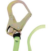 SA-54022-4 Shock Absorbing Lanyard, 4', Form Hook Center, Snap Hook Leg Ends, Polyester Fastek