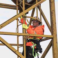 SA-54022-4 Shock Absorbing Lanyard, 4', Form Hook Center, Snap Hook Leg Ends, Polyester Fastek