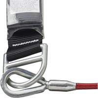 SA-5500-4 Shock Absorbing Lanyard, 4', Snap Hook Center, Snap Hook Leg Ends, Galvanized Steel Fastek