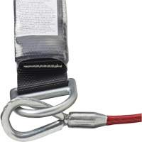 SA-5502-6 Shock Absorbing Lanyard, 6', Form Hook Center, Snap Hook Leg Ends, Galvanized Steel Fastek