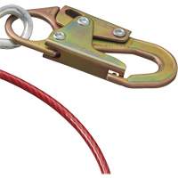 AS-21210-6 6' Cable Anchor with Snap Hook & O-Ring, Sling, Temporary Use Fastek