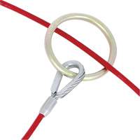 AS-21110-4 4' Cable Anchor with O-Ring Ends, Sling, Permanent Use Fastek