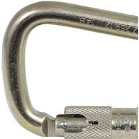 CP-03015-1 Zinc Plated Carabiner with 1" Gate Opening, Steel Fastek