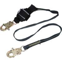 Arc Flash Web Shock-Absorbing Lanyard, 6', Snap Hook Center, Snap Hook Leg Ends, Kevlar&reg; Fastek