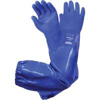 Integra 77-395 Triple-Dipped Chemical-Resistant Gloves, Size 8, 28" L, PVC, Cotton Inner Lining Fastek