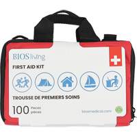 100-Piece Home & Travel First Aid Kit, Nylon Bag Fastek