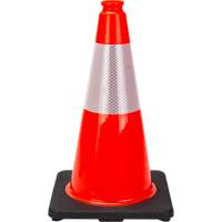 Premium Traffic Cone, 18", Orange, 6" Reflective Collar(s) Fastek