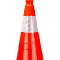 Premium Traffic Cone, 28", Orange, 4" Reflective Collar(s) Fastek