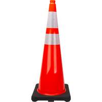 Premium Traffic Cone, 36", Orange, 4" & 6" Reflective Collar(s) Fastek