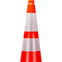 Premium Traffic Cone, 36", Orange, 4" & 6" Reflective Collar(s) Fastek