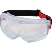 GoggleGear 3000 Series Protective Goggles, Clear Lens, Anti-Fog/Anti-Scratch, Indirect Vent Fastek