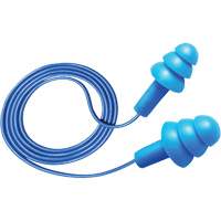 Hush 50-25 Reusable Metal Detectable Earplugs, Corded, One-Size, Bulk - Box, 25 NRR dB Fastek
