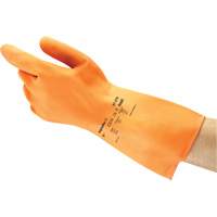 Gants ALPHATEC 87-320, Taille 7, 11,8" lo, Latex de caoutchouc, Doublure en Ouat&eacute;e, 18 mils Fastek