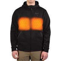 M12 Heated Hoodie (Jacket Only), Men's, Medium, Black, Poly-Cotton Fastek