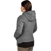 M12 Heated Hoodie with Battery, Women's, Medium, Grey, Poly-Cotton Fastek
