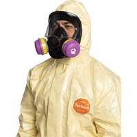 Tychem&reg; 6000 SFR Coverall, Size Small, Khaki Fastek