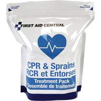 9-Piece CPR & Sprains Refill Pack for Emergency Response First Aid Kit Fastek