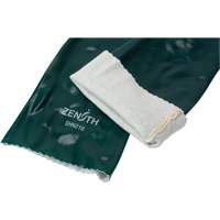Double Dipped Green Gloves, 18" L, PVC, Cotton Jersey Inner Lining, 70-mil Fastek