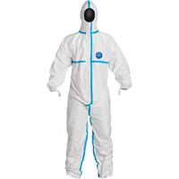 Hooded Coveralls, 7X-Large, White, Tyvek&reg; 600 Fastek