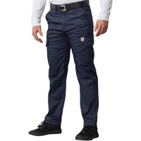 Big Flex Cargo Pants, Poly-Cotton/Spandex, Navy Blue, Size 28, 30 Inseam Fastek