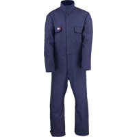 Westex UltraSoft&reg; Welder's Coverall - Regular, Size Small, Navy Blue Fastek