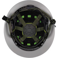 Casque Fibre Metal de style escalade avec bordure compl&egrave;te, R&eacute;pond aux normes CSA type 2, Suspension Rochet, Ventil&eacute; Fastek