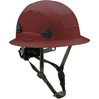 Casque Fibre Metal de style escalade avec bordure compl&egrave;te, R&eacute;pond aux normes CSA type 2, Suspension Rochet, Ventil&eacute; Fastek