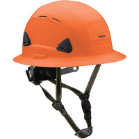 Casque Fibre Metal de style escalade avec bordure compl&egrave;te, R&eacute;pond aux normes CSA type 2, Suspension Rochet, Ventil&eacute; Fastek