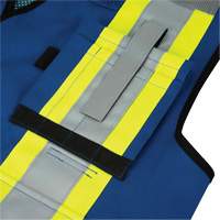 6681 High-Visibility Antimicrobial Mesh-Back Surveyor Vest, Royal Blue, Small, Polyester Fastek