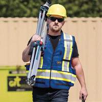 6681 High-Visibility Antimicrobial Mesh-Back Surveyor Vest, Royal Blue, Small, Polyester Fastek