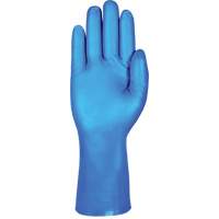Gants r&eacute;sistants aux produits chimiques bleus pour usage moyen AlphaTec 37-501, Taille 7, 13" lo, Nitrile, 16,5-mil Fastek
