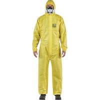AlphaTec&reg; 2300 STANDARD Bound Model 147 Coveralls, Small, Yellow, Polyethylene Laminate/Polypropylene Fastek