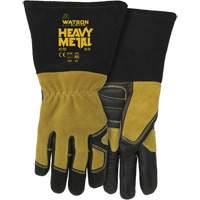 2782 Womans Fired Up MIG/Stick Welding Gloves, Grain Cowhide, Size Small Fastek
