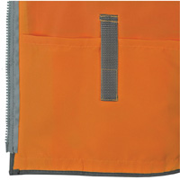 Pioneer Mesh Back Zip Front Surveyor Safety Vest, High Visibility Orange, Small, Polyester Fastek