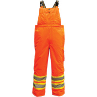6450PO Freezer 300D Trilobal Overalls, Polyester, Small, High Visibility Orange Fastek