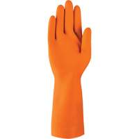 Gants robustes r&eacute;sistants aux produits chimiques AlphaTec 87-208, Taille 7, 12,8" lo, Latex de caoutchouc, Doublure en Coton/Ouat&eacute;e, 29,5 mils Fastek