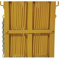 Barri&egrave;re extensible, 84" h x 20' lo, Jaune Fastek