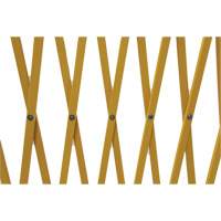 Barri&egrave;re extensible, 84" h x 20' lo, Jaune Fastek