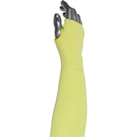 Kut Gard&reg; 2-Ply Cut-Resistant Sleeve with Thumb Hole, Aramid/ATA&reg;, 10", ASTM ANSI Level A6, Yellow Fastek