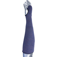 Kut Gard&reg; ECO Series 2-Ply ASP Sleeve with Thumb Hole, Aramid, 14", ASTM ANSI Level A3, Purple Fastek