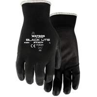391 Stealth Black Lite Gloves, X-Small, Polyurethane Coating, Polyester Shell Fastek