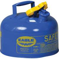 Safety Can for Kerosene, Type I, Galvanized Steel, 2.5 US gal., Blue, FM Approved/UL/ULC Listed Fastek