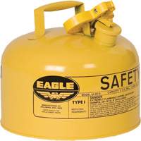 Safety Can for Diesel, Type I, Galvanized Steel, 2.5 US gal., Yellow, FM Approved/UL/ULC Listed Fastek