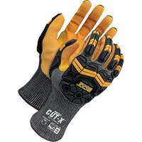 Cut-X&reg; Cut-Resistant Touchscreen Impact Gloves, 6, Foam Nitrile Palm, Elastic Cuff Fastek