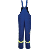 Bizflame&reg; 88/12 Insulated Bib Pants, Cotton/Nylon, Small, Blue Fastek