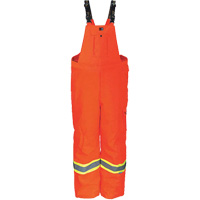 Heavy-Duty FR-Treated Journeyman 300D Trilobal Rip-Stop Coveralls, Polyester, Small, High Visibility Orange Fastek