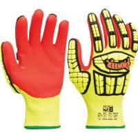 Cut and Impact-Resistant Gloves, Small, Synthetic Palm, Knit Wrist Cuff Fastek
